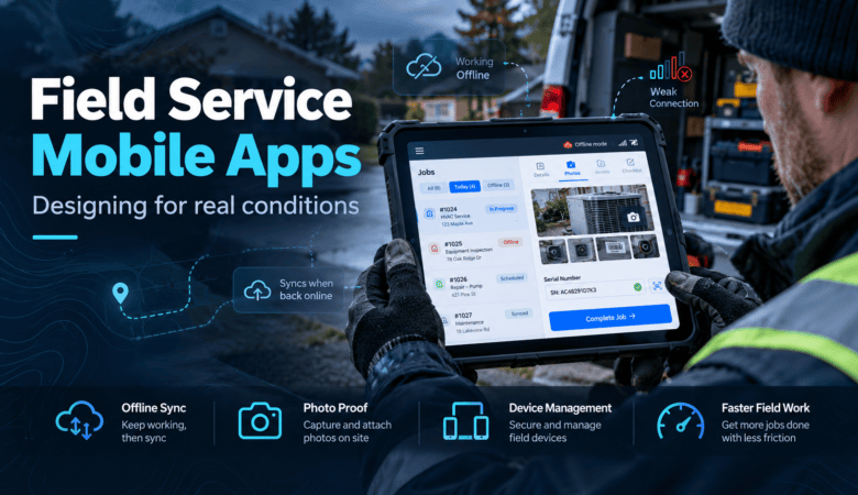 Field Service Mobile Apps: What Breaks in the Driveway and How to Design for It